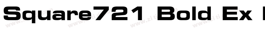 Square721 Bold Ex BT字体转换